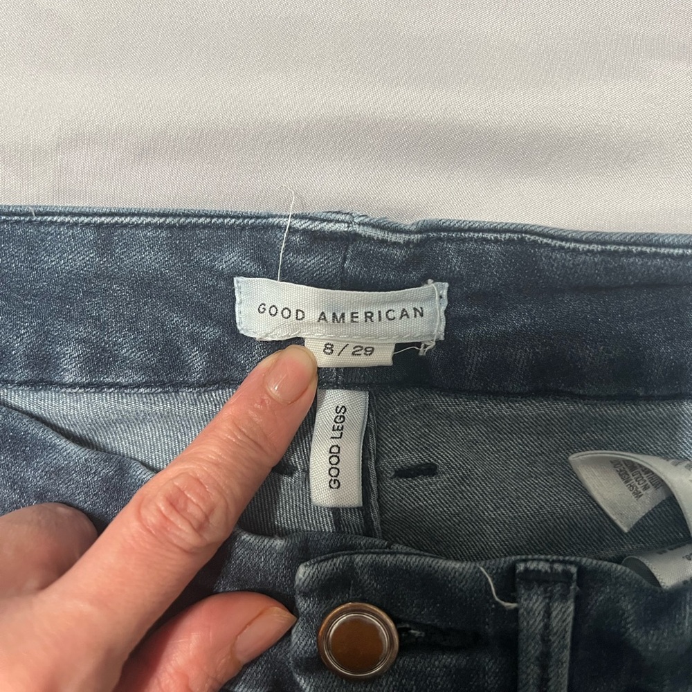 Good American Deep Blue Jeans